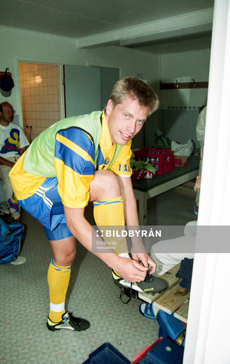 Jan Jansson i omklädningsrummet