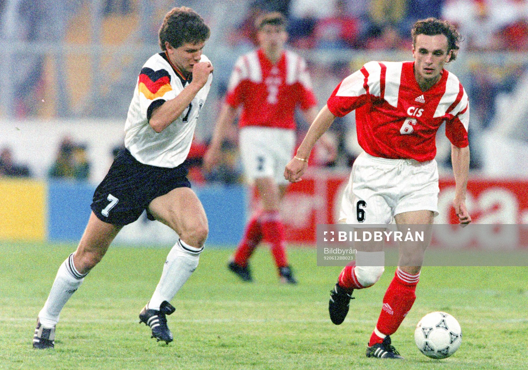 Football, Uefa EURO 1992, Group 2, CIS (Russia) - Germany
