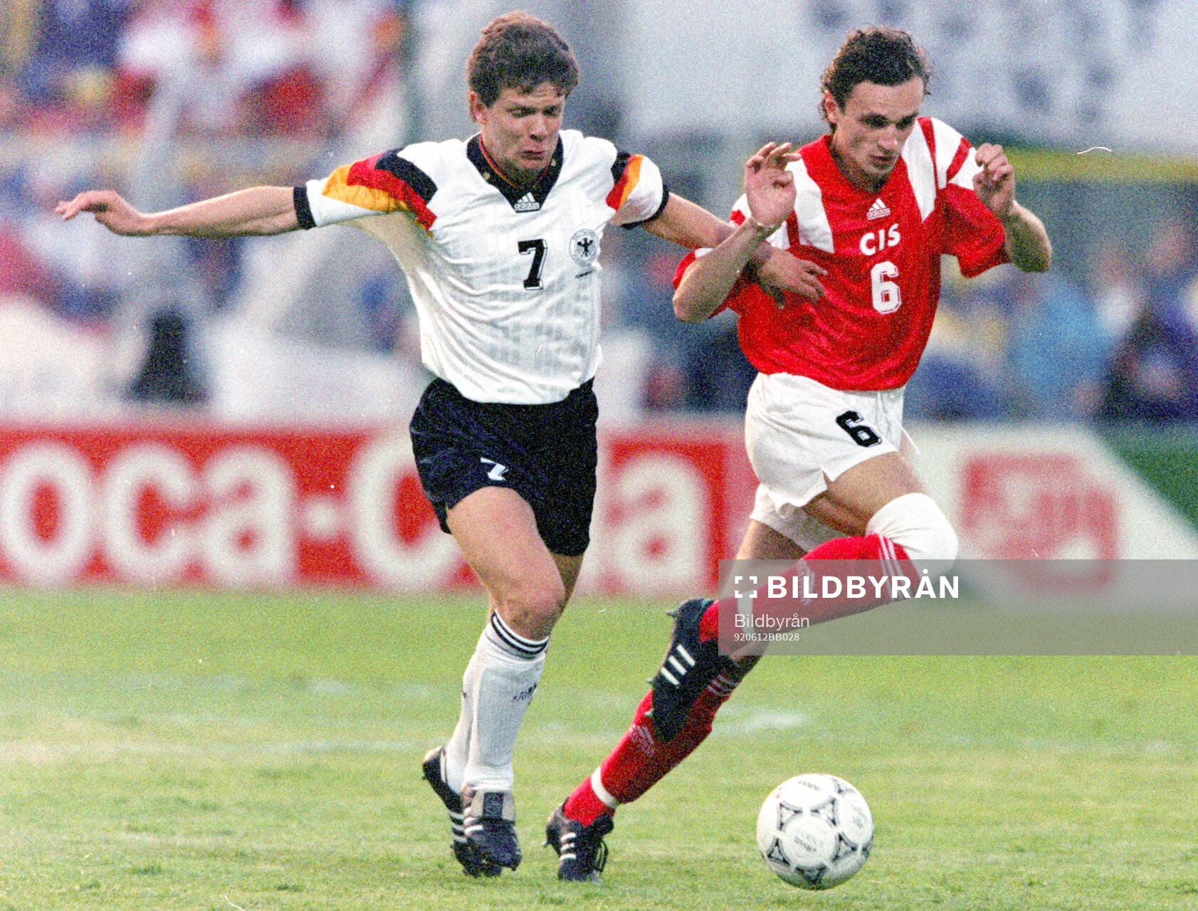 Football, Uefa EURO 1992, Group 2, CIS (Russia) - Germany