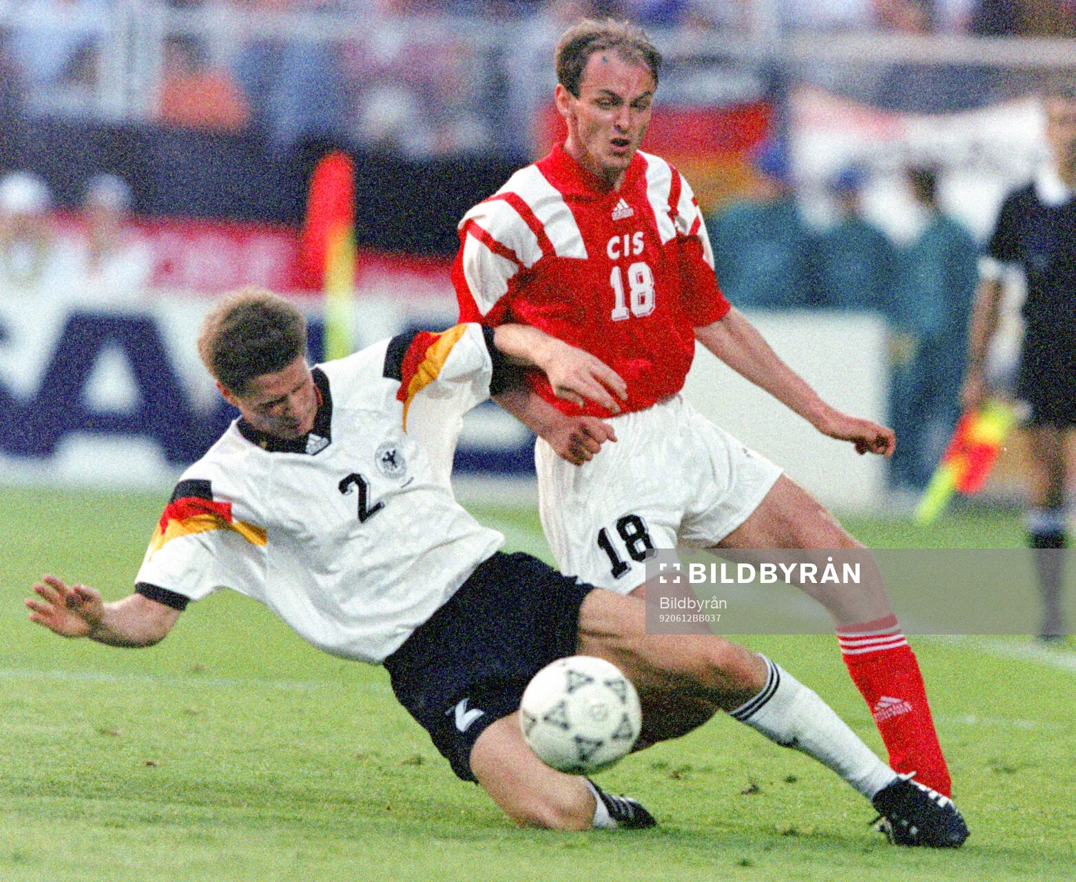 Football, Uefa EURO 1992, Group 2, CIS (Russia) - Germany