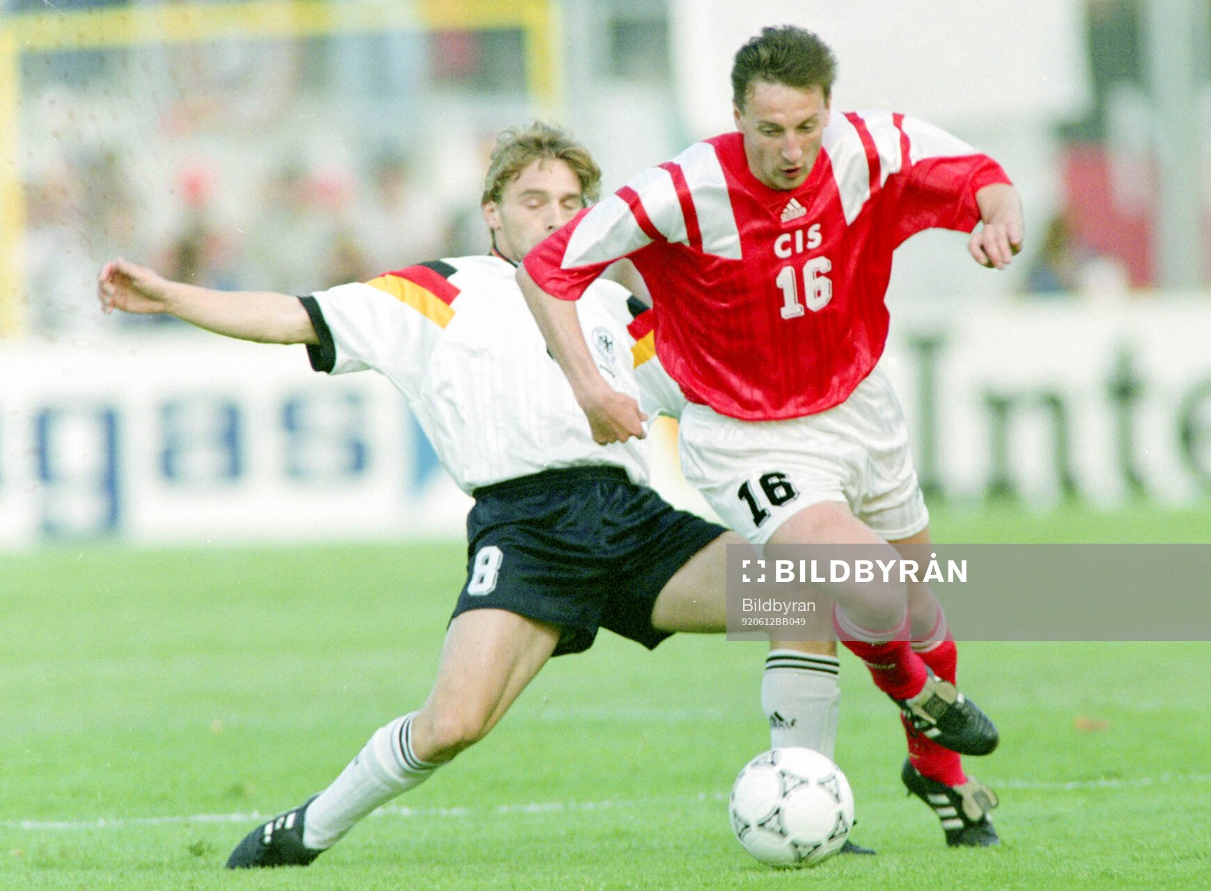 Football, Uefa EURO 1992, Group 2, CIS (Russia) - Germany