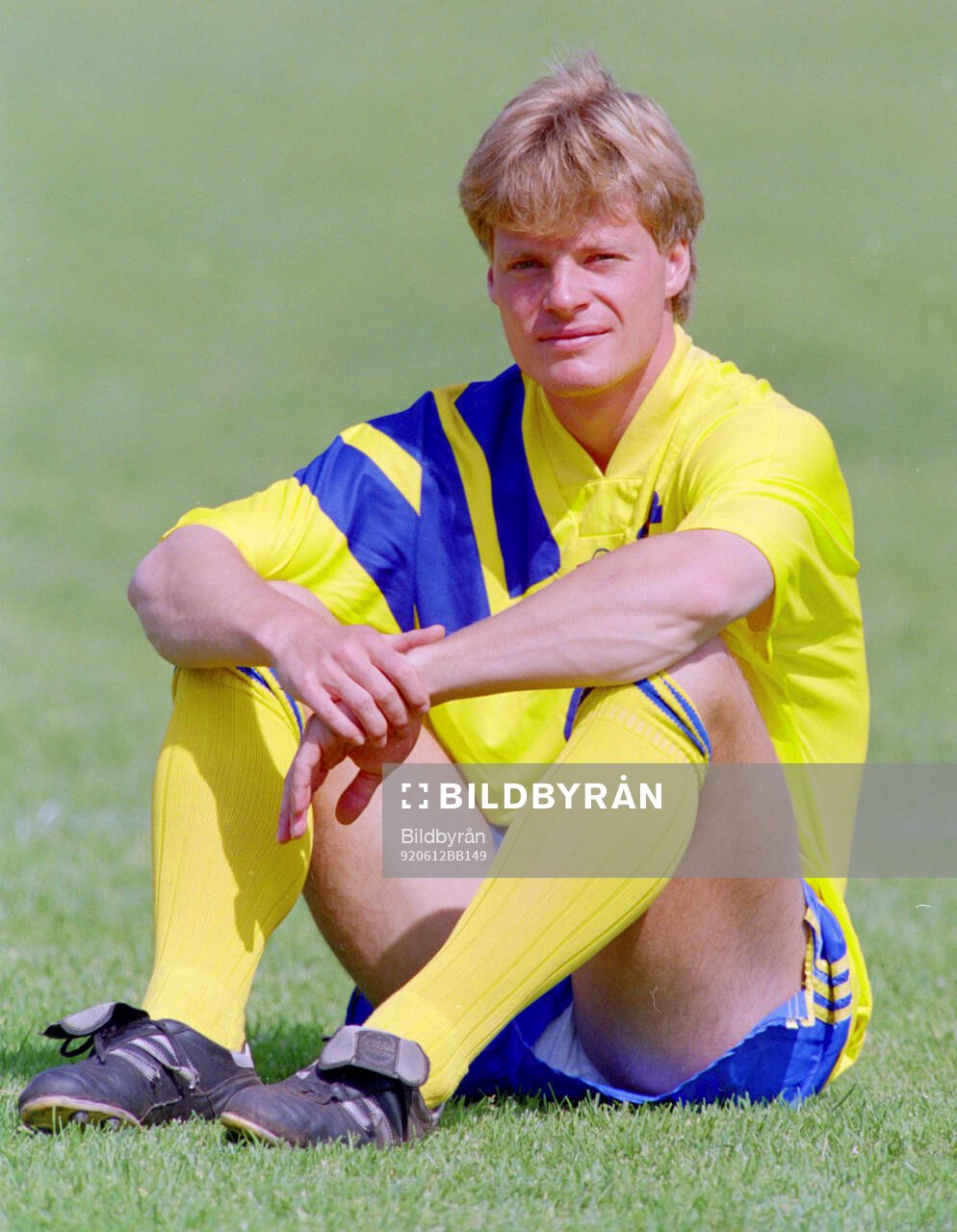 Swedens Stefan Schwarz at training camp in Gimo
