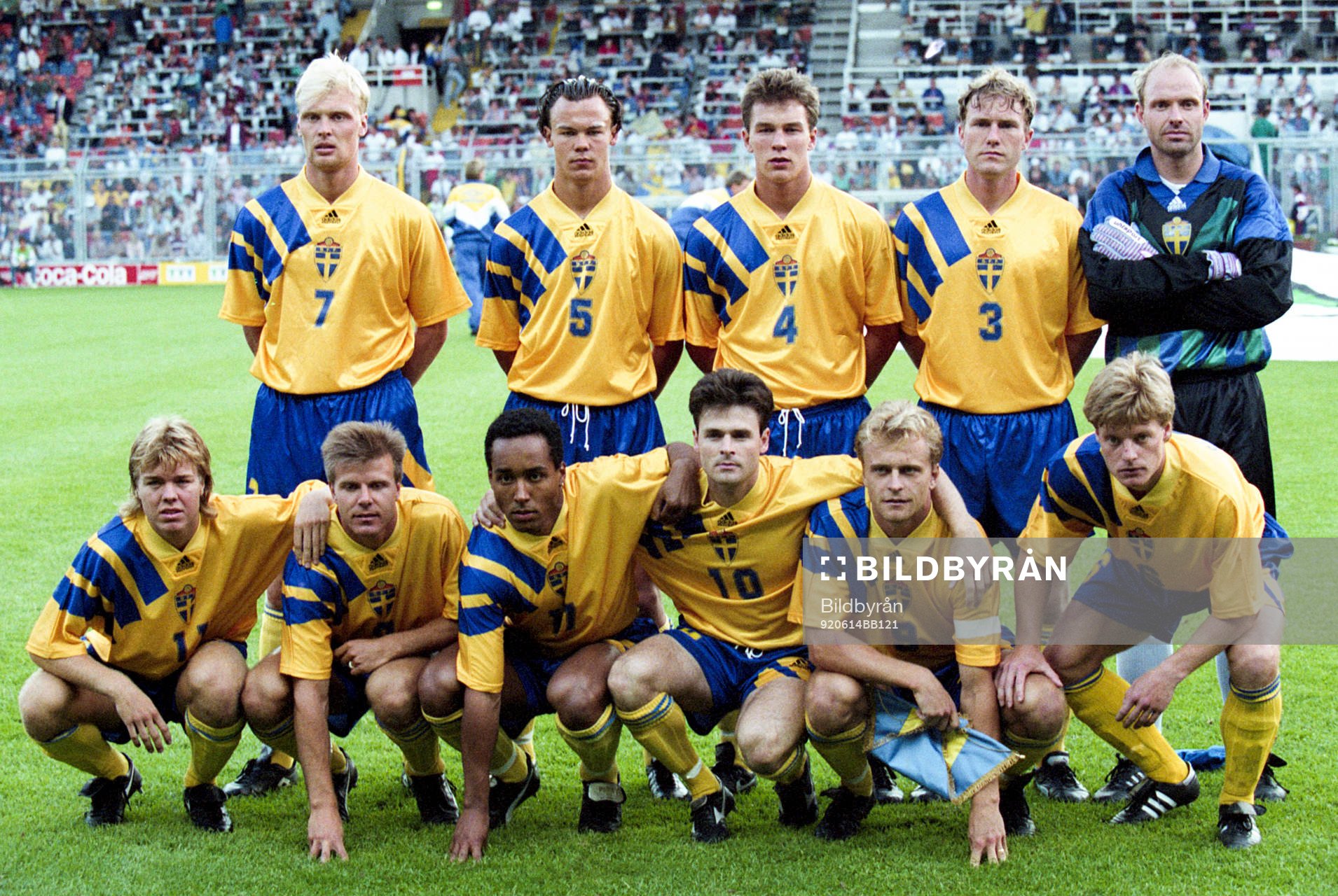 Bakre raden fr.v. Klas Ingesson, Joachim Björklund, Patrik