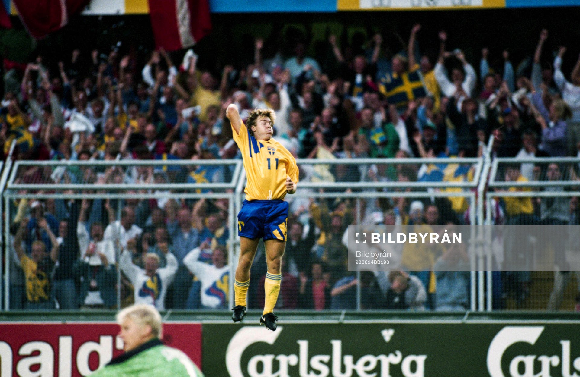 Tomas Brolin, Sverige hoppar och jublar i luften