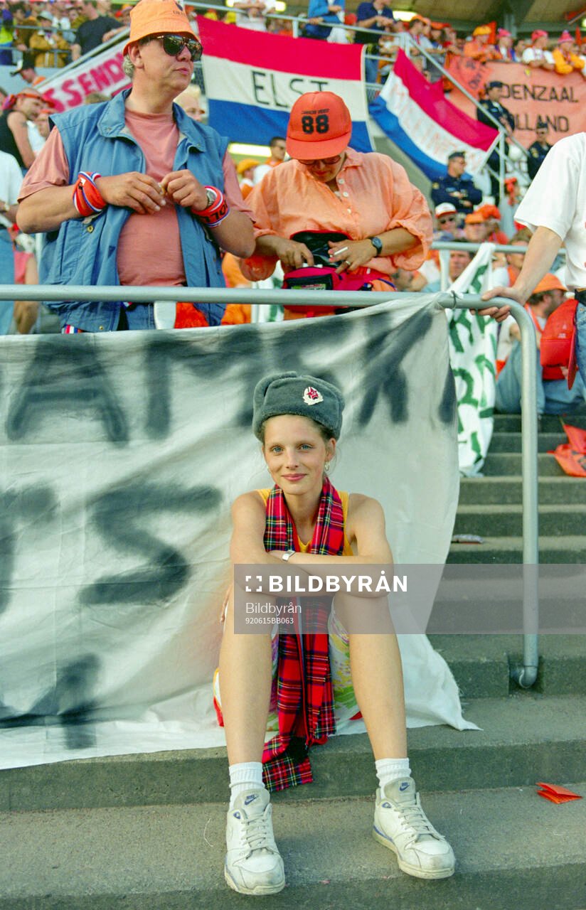 Dutch fans in the stands