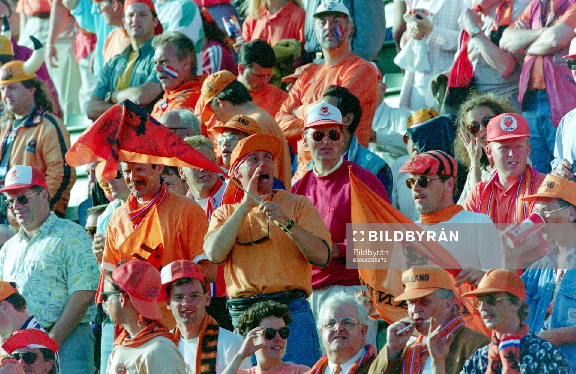 Dutch fans at Nya Ullevi Stadium