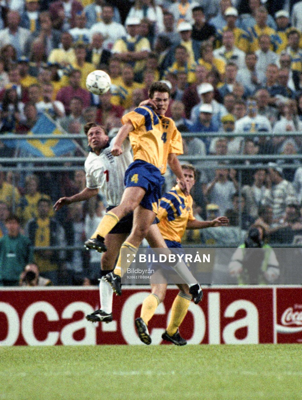  Patrik Andersson, Sverige och David Platt, England.