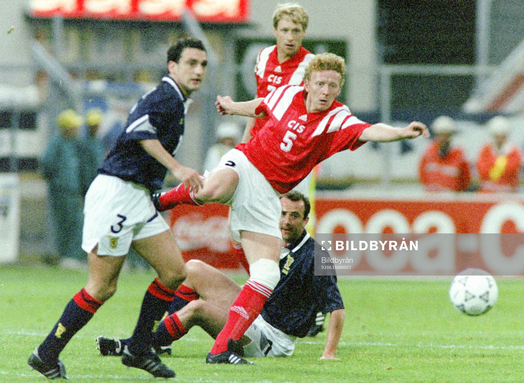 Football, Uefa EURO 1992, Group 2, Scotland - CIS (Russia)