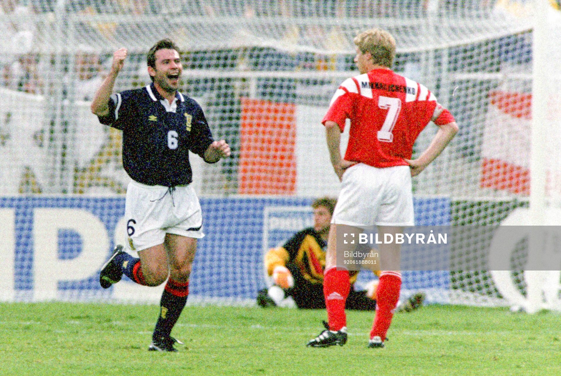 Football, Uefa EURO 1992, Group 2, Scotland - CIS (Russia)