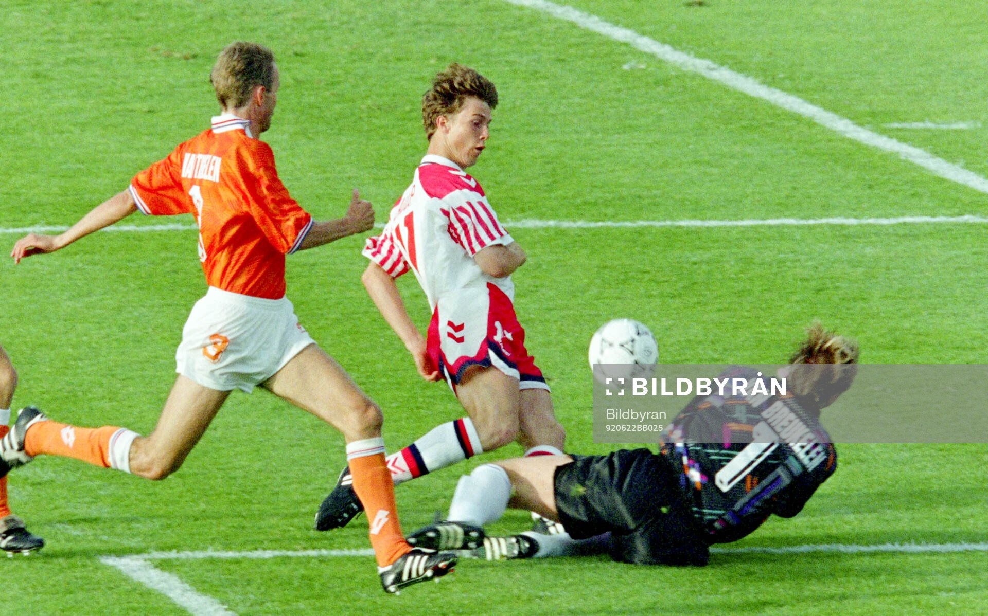 Football, Uefa EURO 1992, Semifinal, Netherlands - Denmark