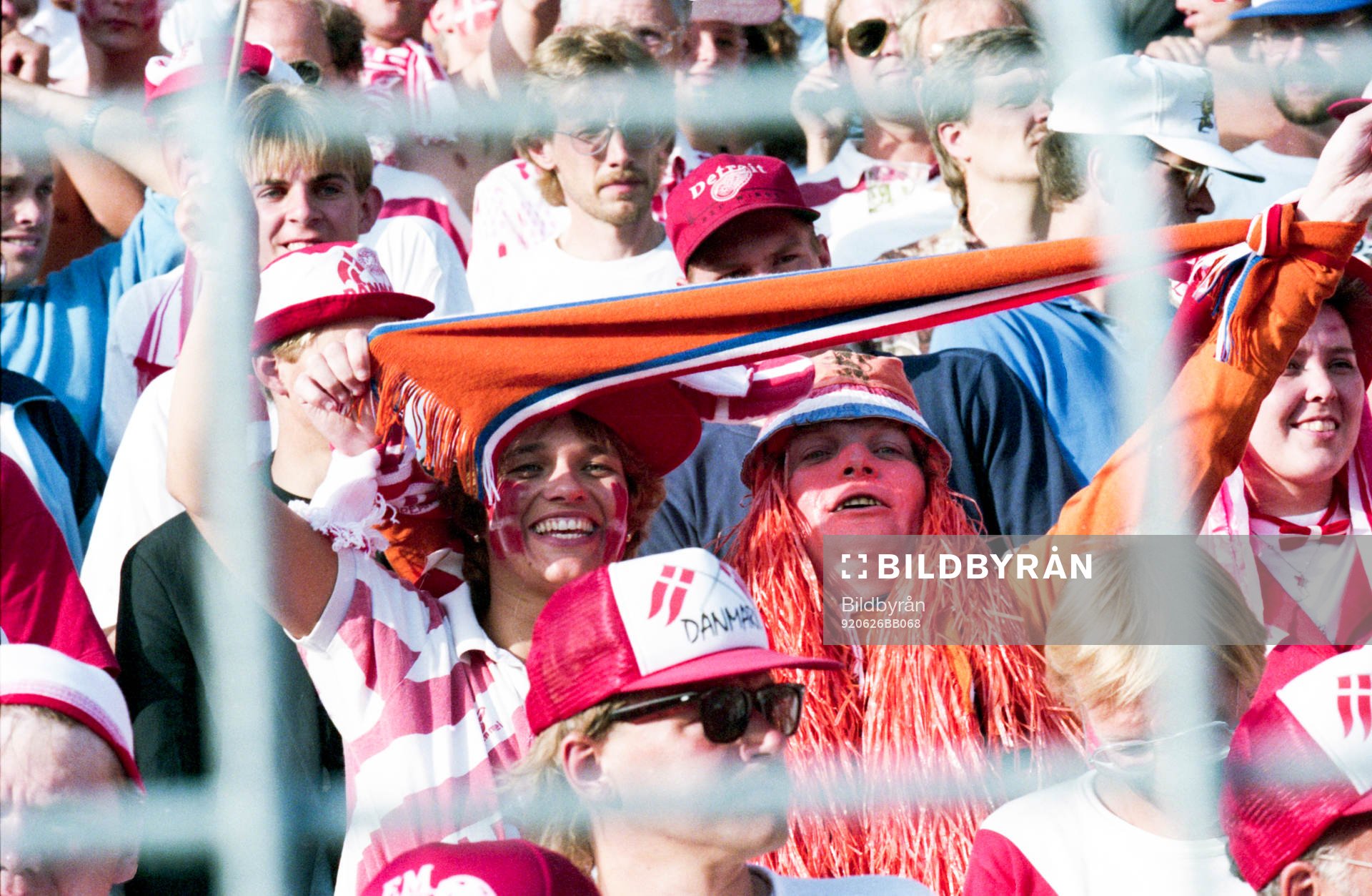 Danmarks fans och supporter