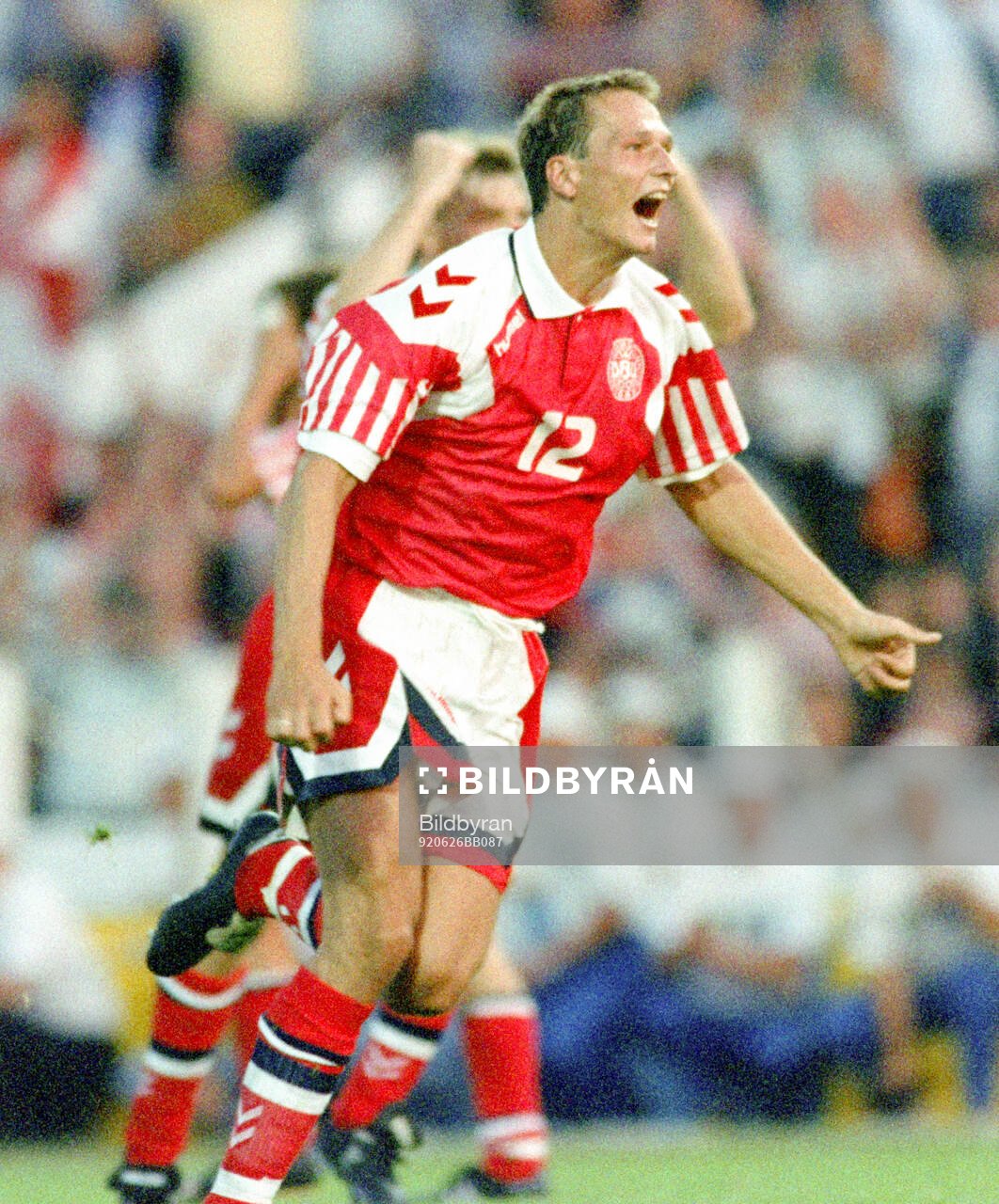 Denmarks Torben Piechnik celebrates