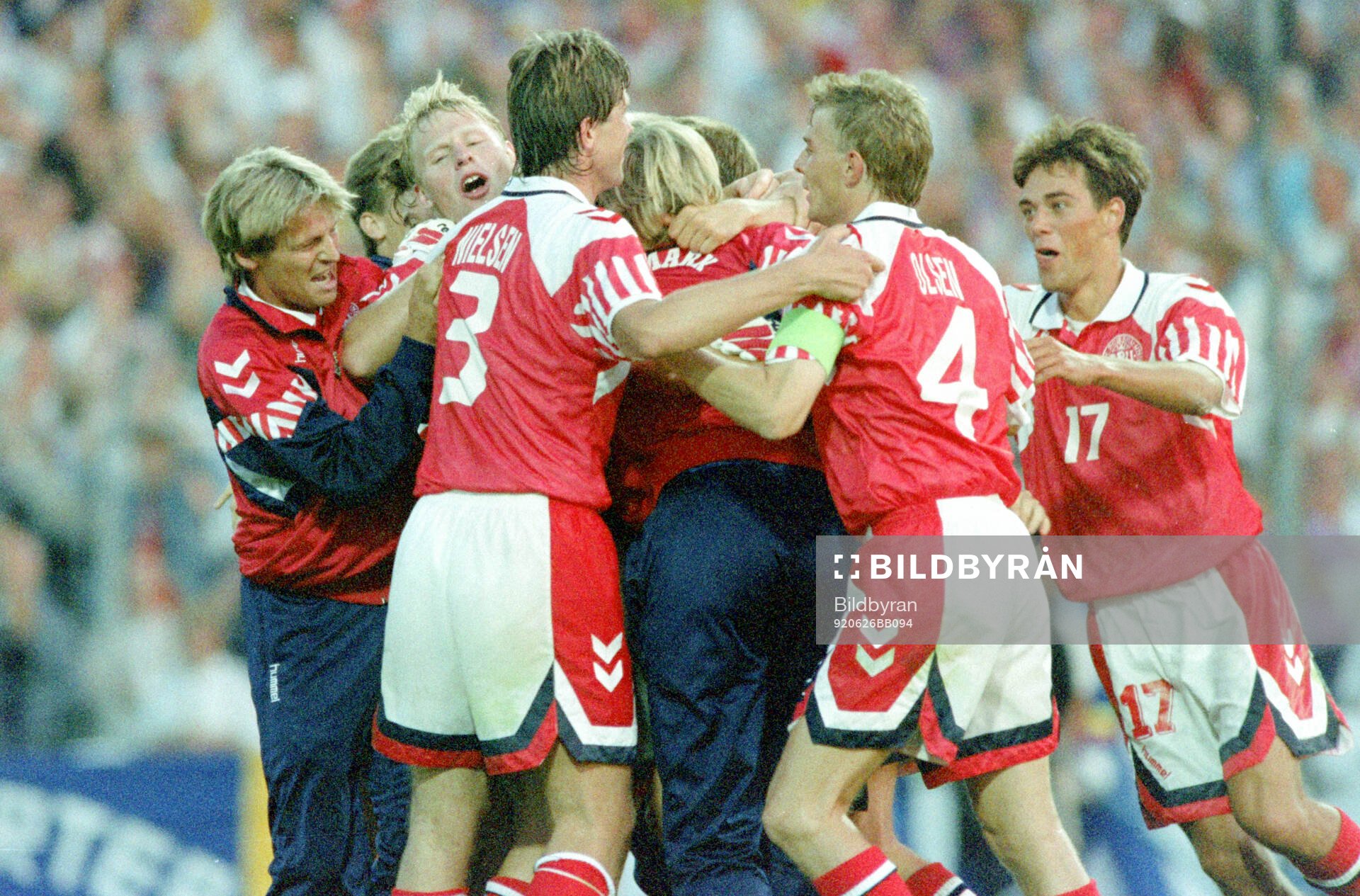 Danish players celebrates