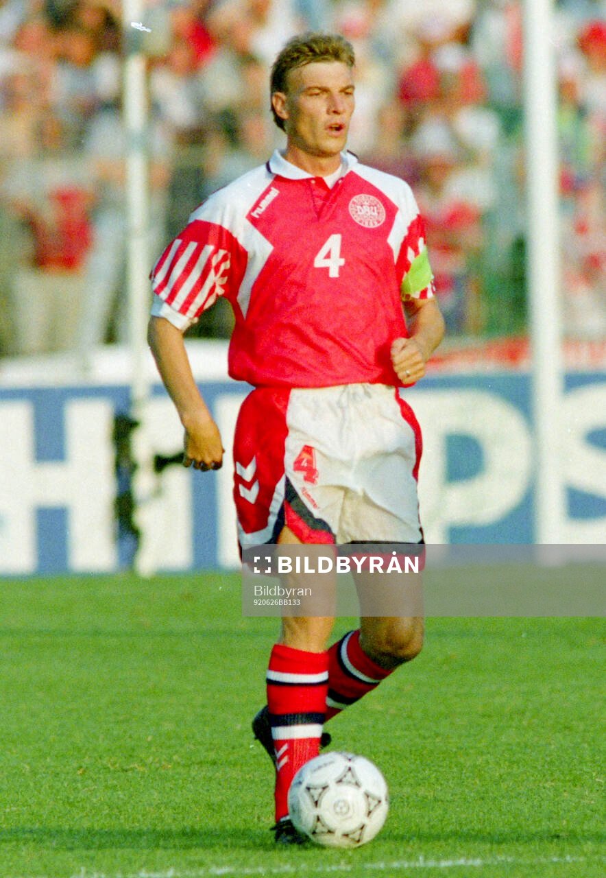 Denmarks captain Lars Olsen