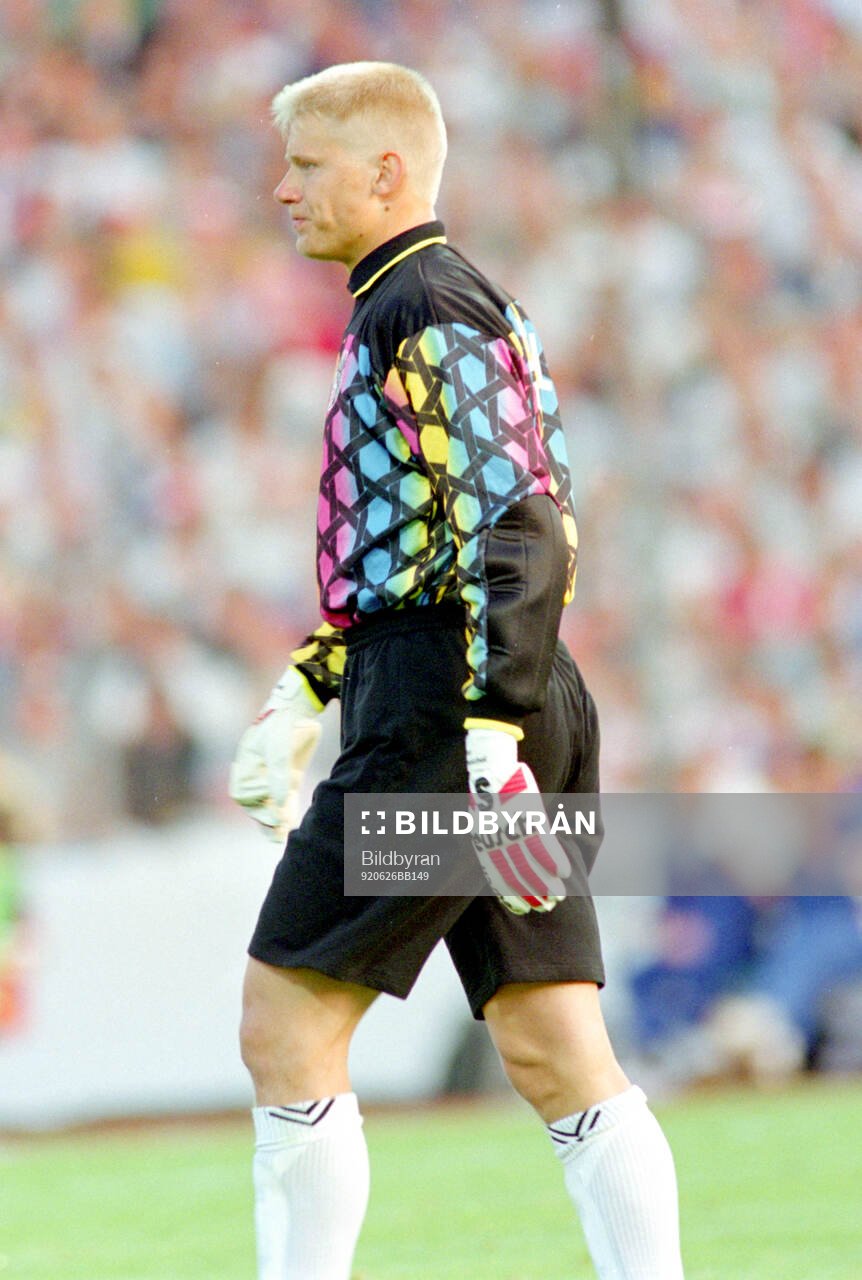 Denmark goalkeeper Peter Schmeichel