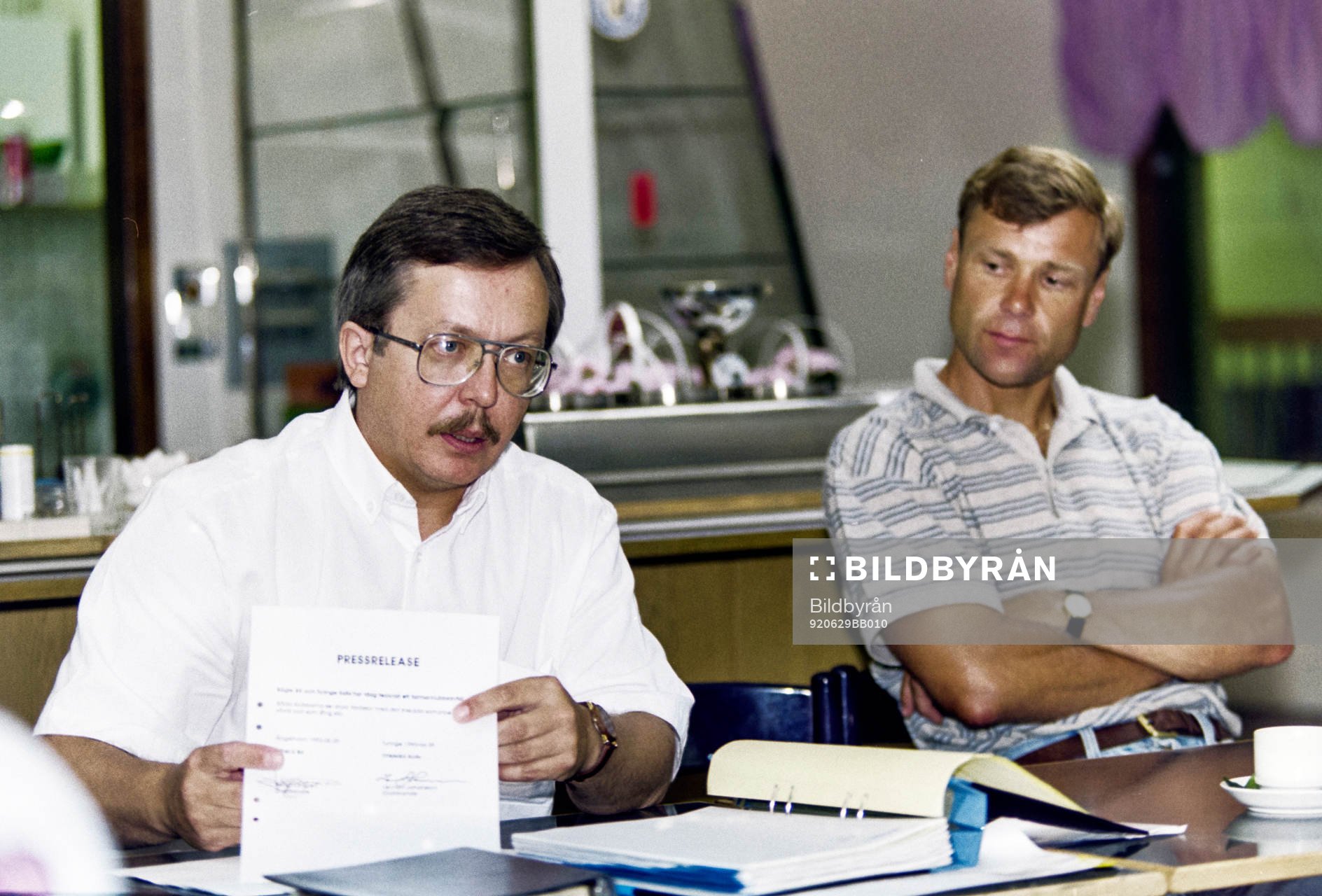 Lennart Johansson, ordförande och Ivan Hansen, ny tränare