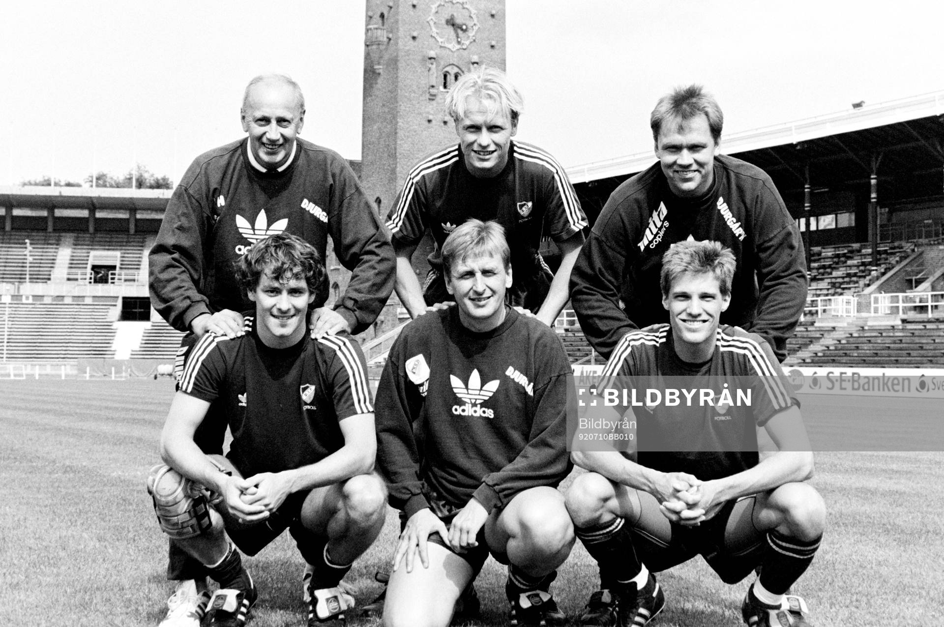 Bakre raden fr. v Gunnar Henriksson, naprapat, Leif Nilsson