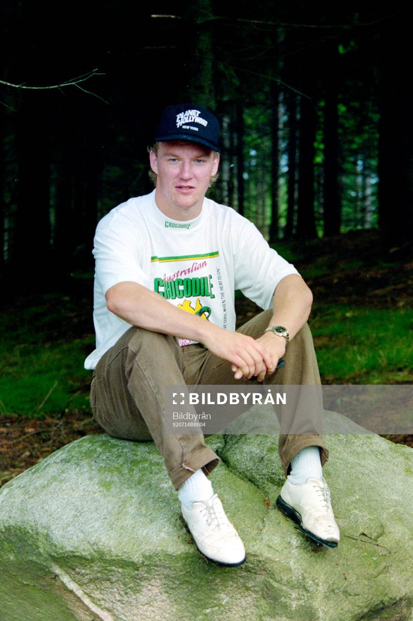 Tomas Forslund spelar golf i Halmstad