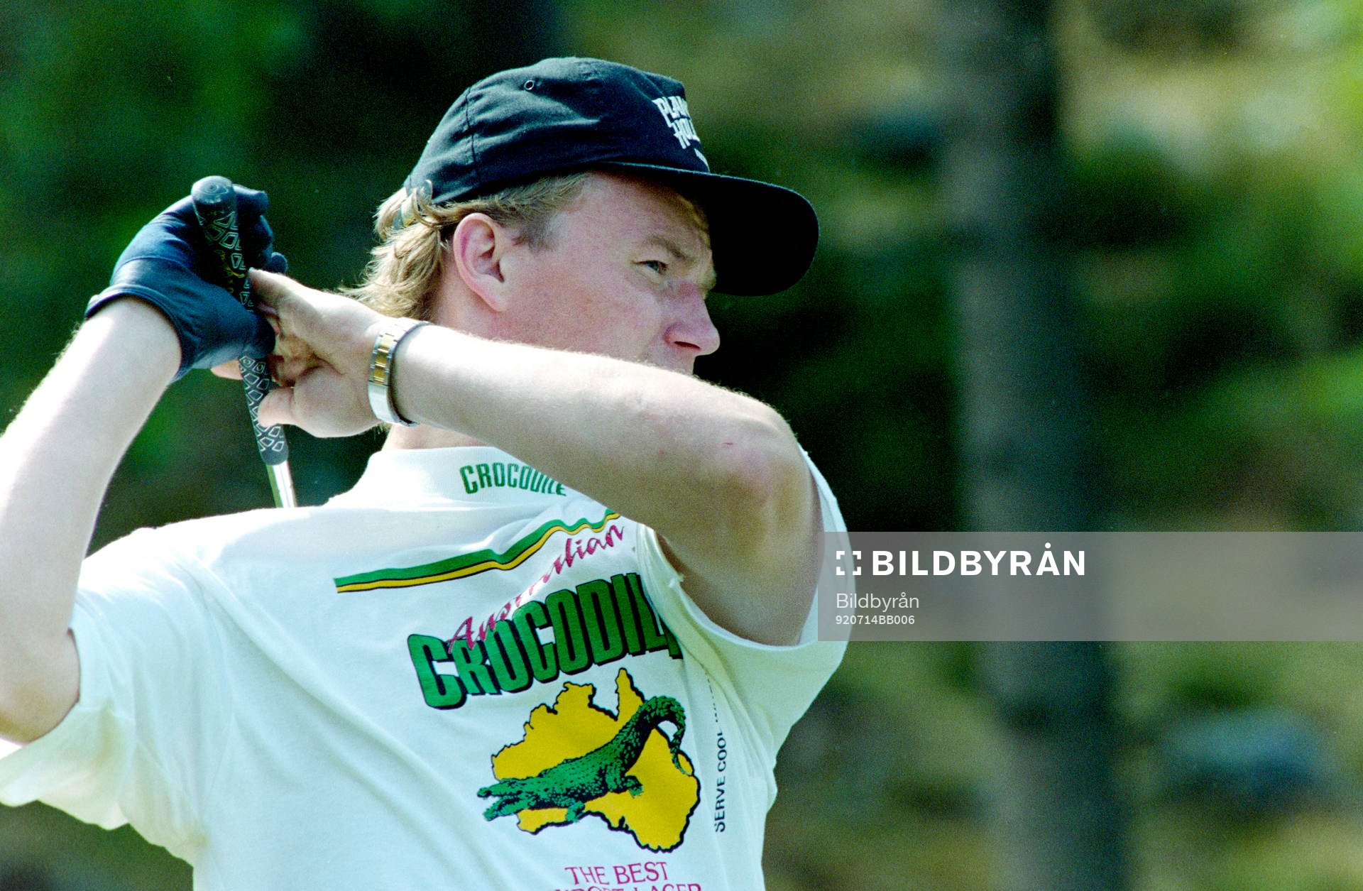 Tomas Forslund spelar golf i Halmstad