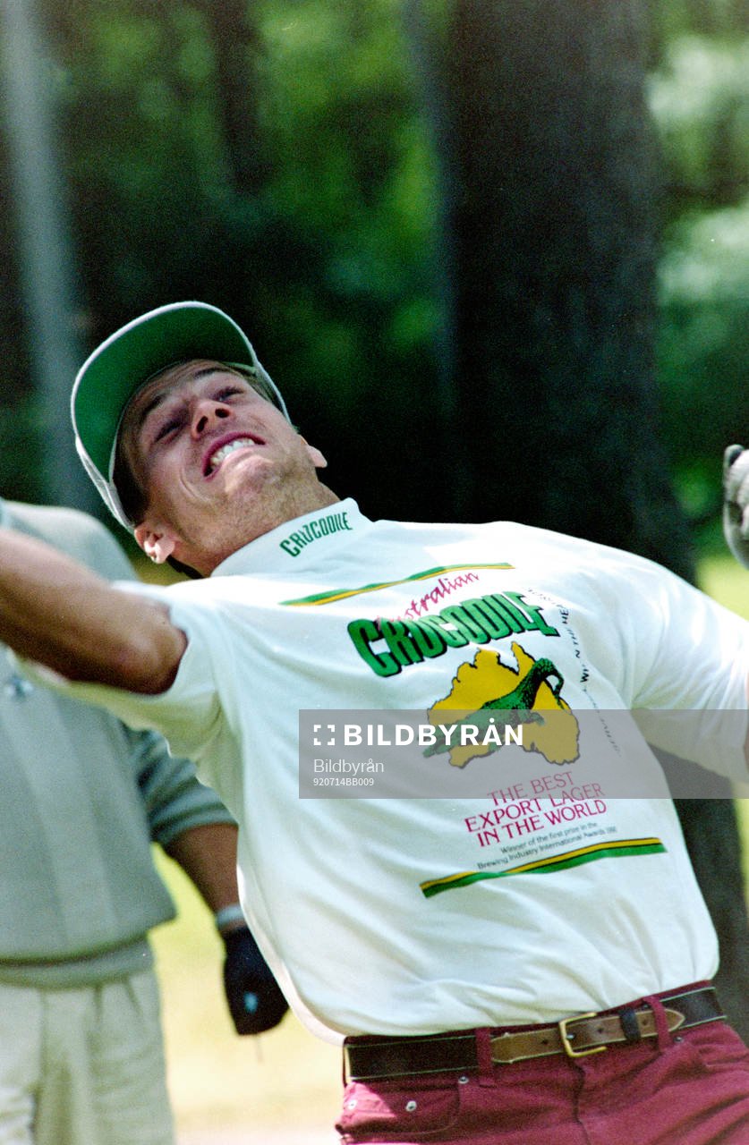 Ulf Samuelsson spelar golf i Halmstad