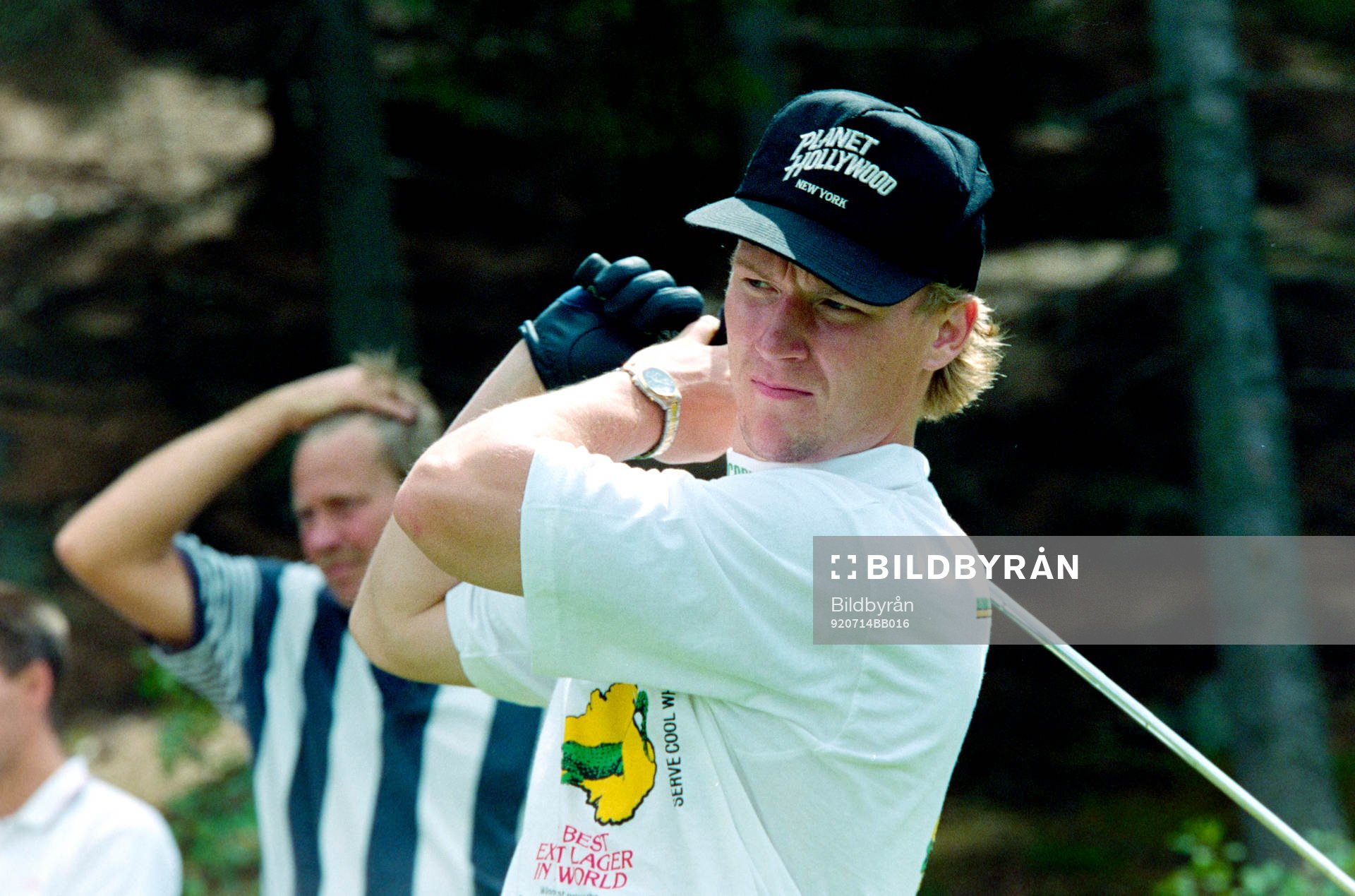 Tomas Forslund spelar golf i Halmstad