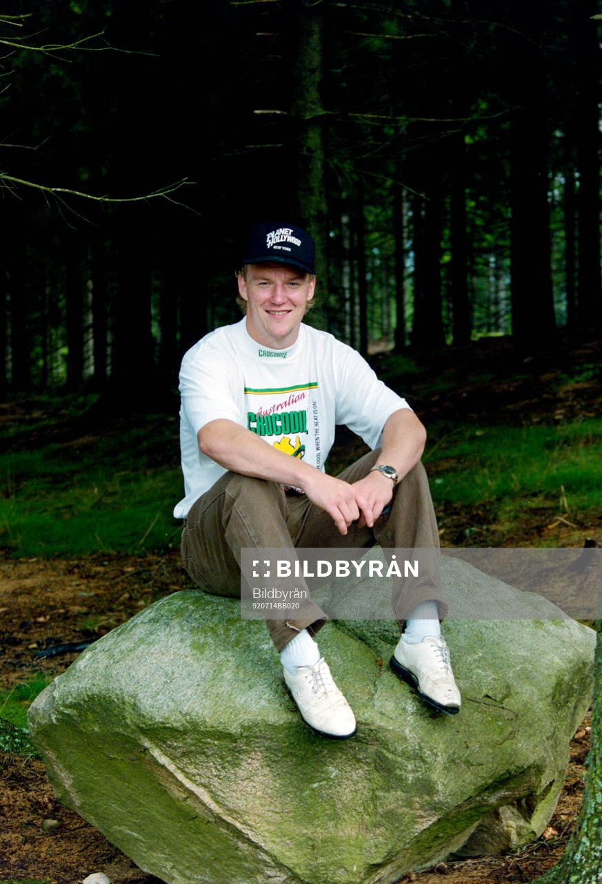 Tomas Forslund spelar golf i Halmstad