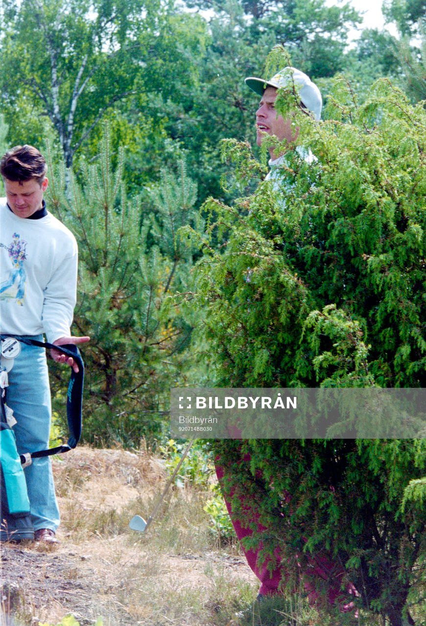Ulf Samuelsson spelar golf i Halmstad