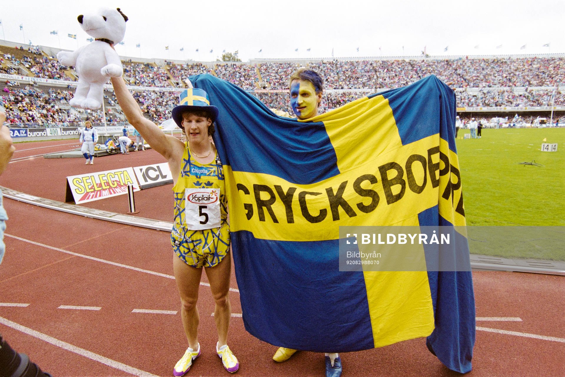 Torbjörn Eriksson, Sverige och en svensk supporter