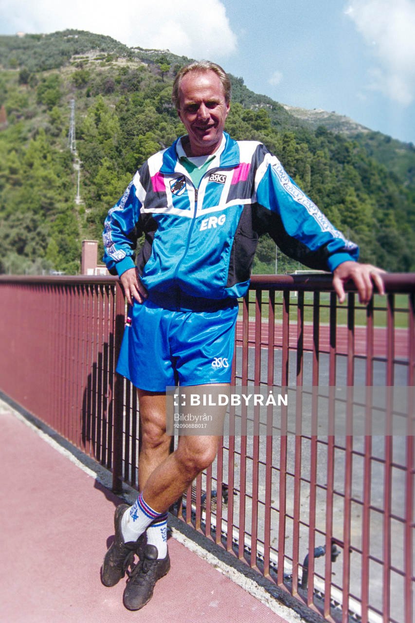 Sven-Göran Eriksson, tränare i Sampdoria