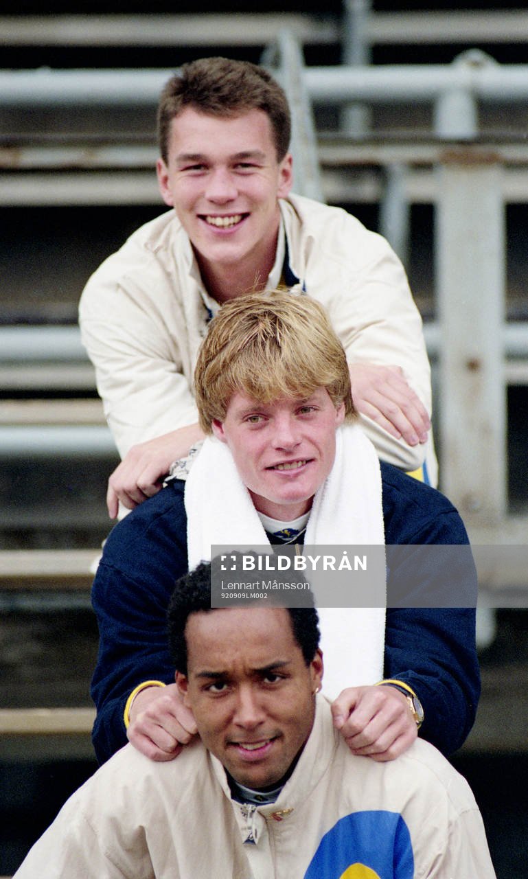 Martin Dahlin, Stefan Schwarz och Patrik Andersson, Sverige