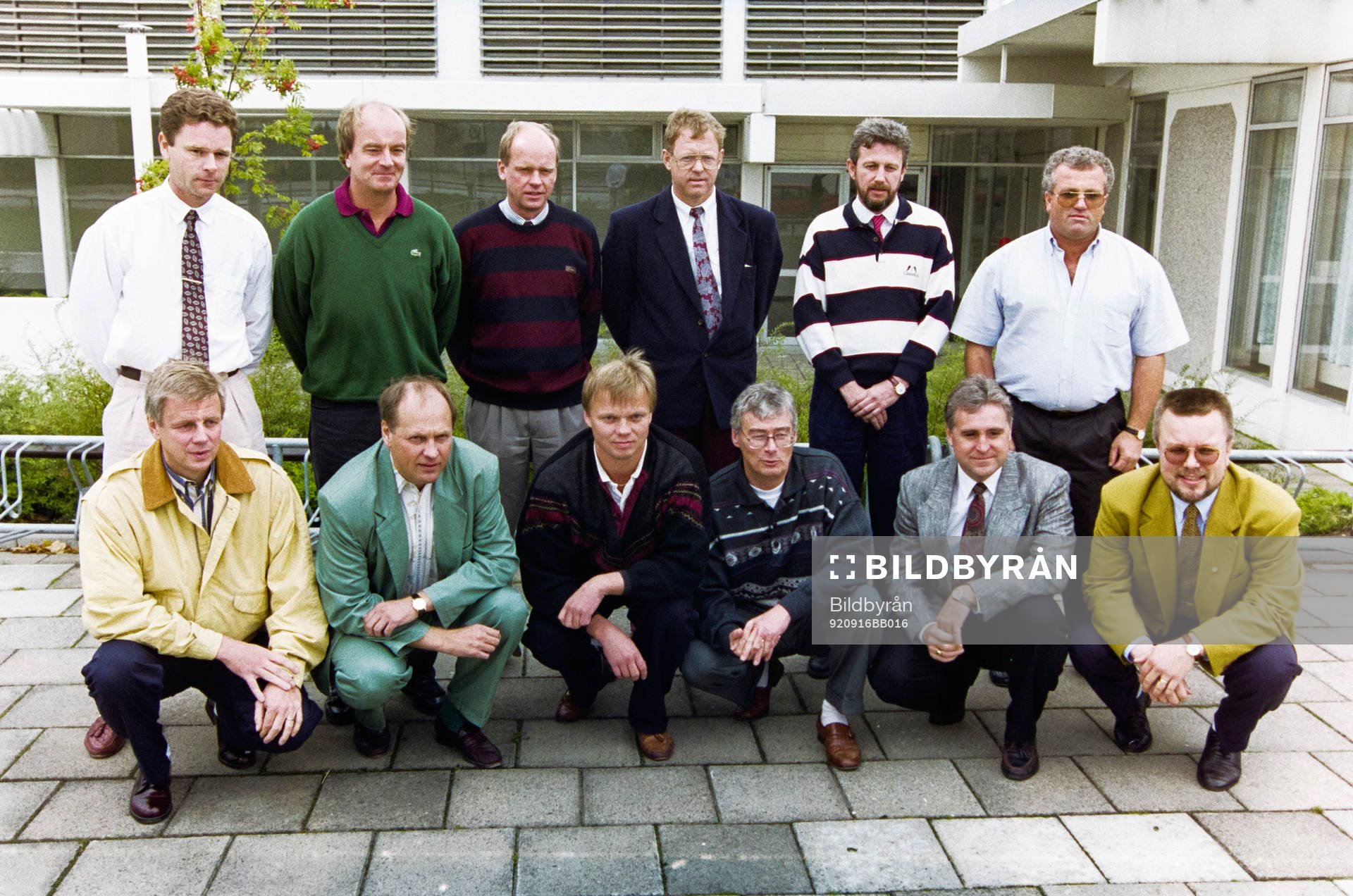 Bakre raden fr. v: Harald Lückner, Färjestad, Timo