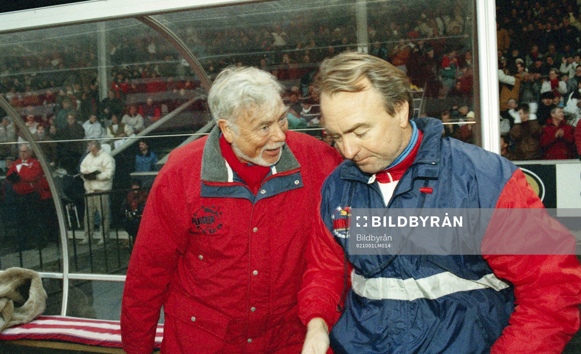 Ingvar Wenehed, ordförande och Bo Bosse Nilsson, tränare,