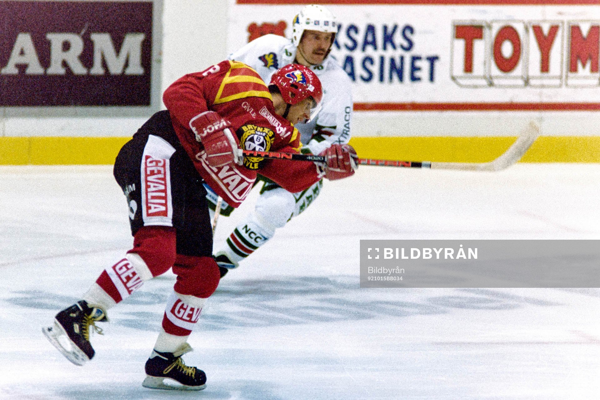 En brynässpelare i skottagen