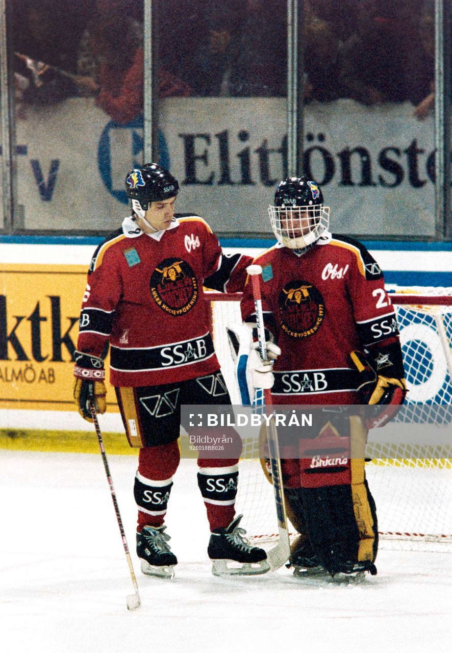 Torbjörn Lindberg och Erik Granqvist, målvakt i Luleå