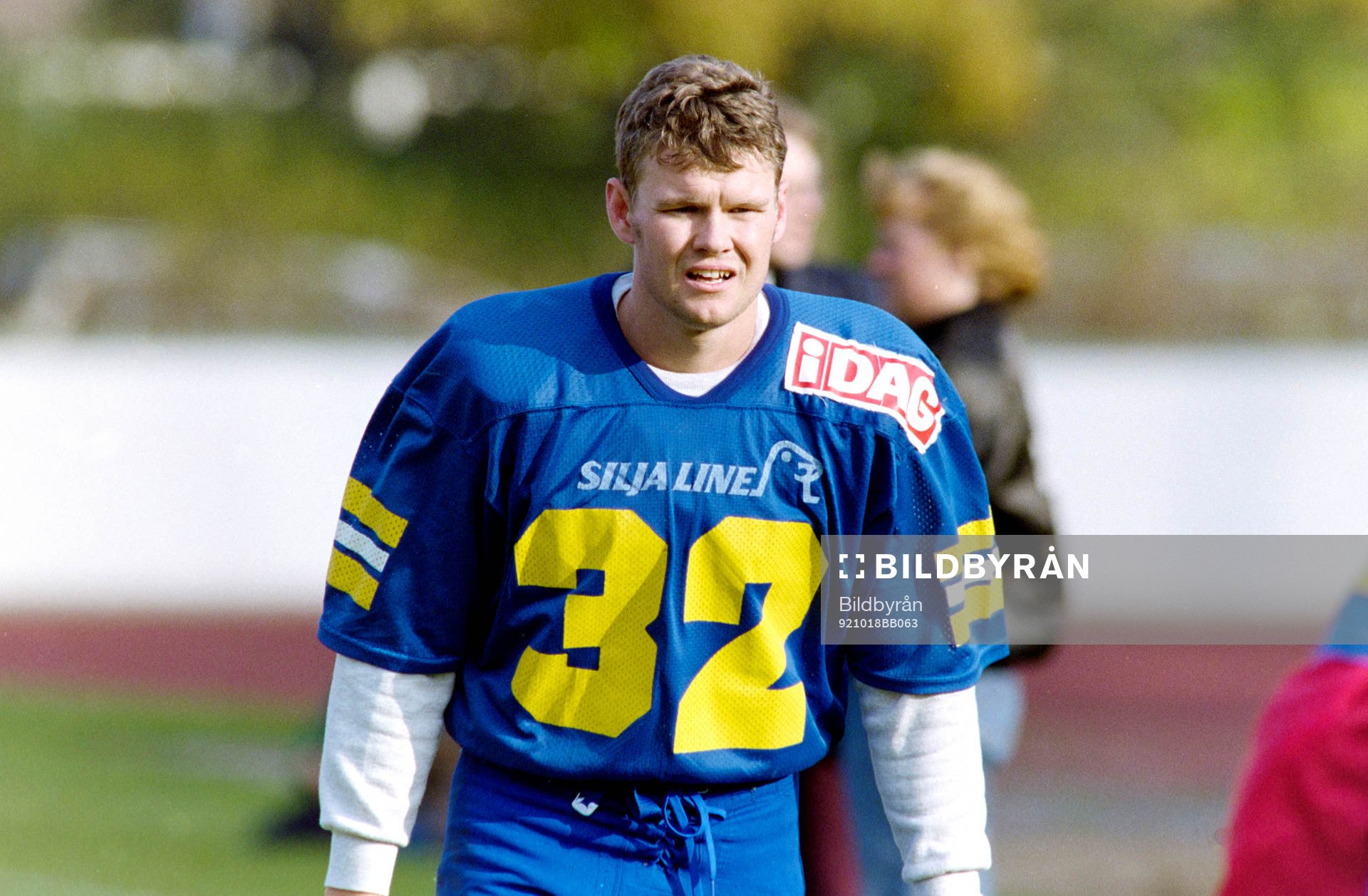 Amerikansk Fotboll, EM-Kval, Sverige - Nederländerna, 30-12: Björn Nittmo, Sverige. 