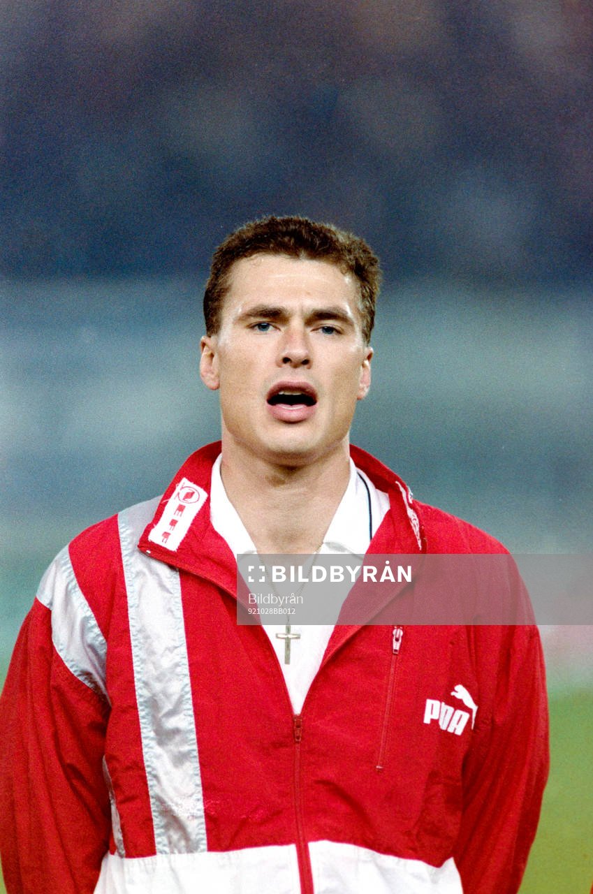 Fotboll, VM-Kval, Österrike - Israel, 5-2: Toni Polster, Österrike. 