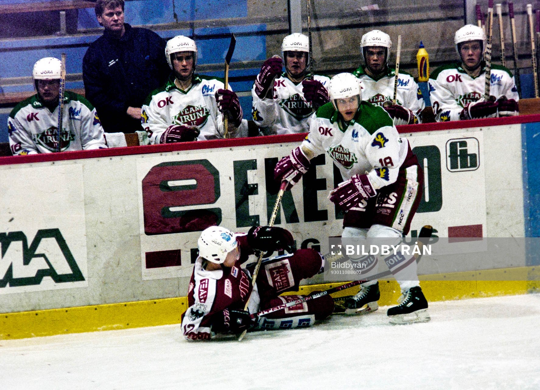 Kirunas Mikael Vanhaniemi och örebros Patrik Zetterberg