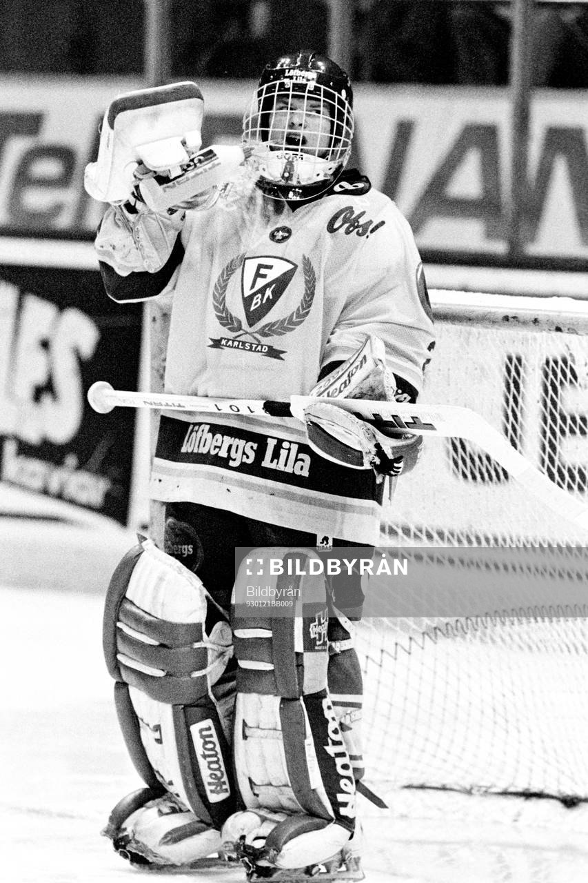 Fredrik Larsson, målvakt i Färjestad