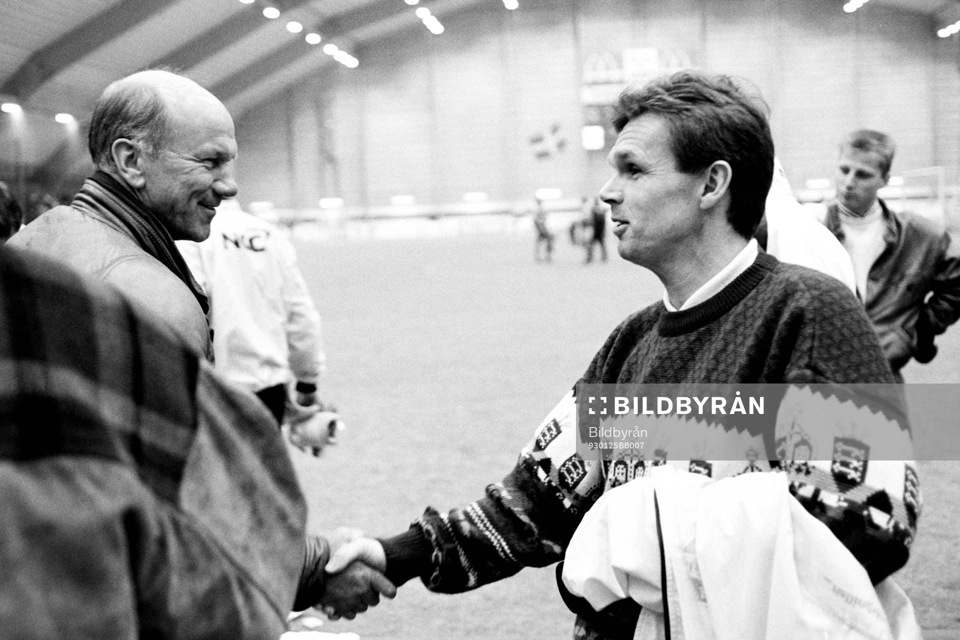 Tommy Svensson och Anders Linderoth, tränare i Hässleholm