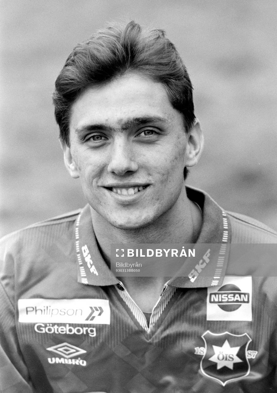 Fotboll, Allsvenskan, Örgryte, Förhands: Ola Karlsson, Örgryte. 