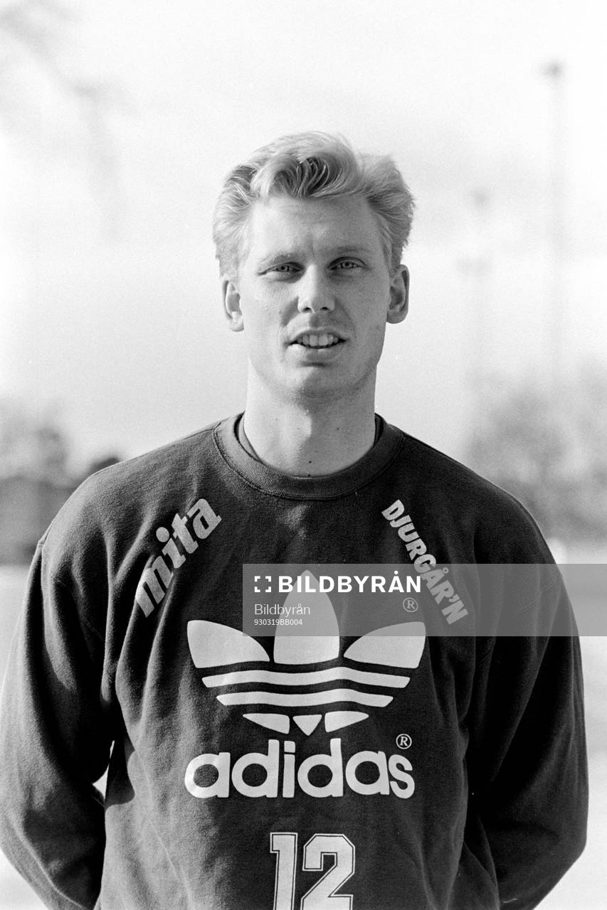 Fotboll, Div 1 norra, Djurgården, förhands: Kenneth Bergqvist, Djurgården. 

