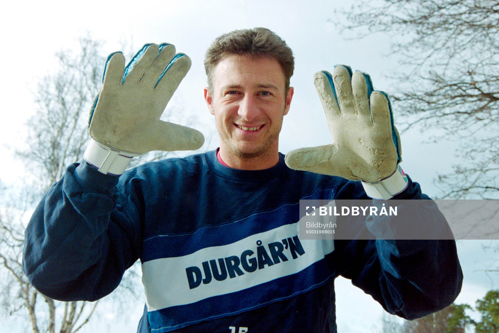 Fotboll, Div 1 norra, Djurgården, förhands: Kristian Kaufmann, målvakt, Djurgården. 
