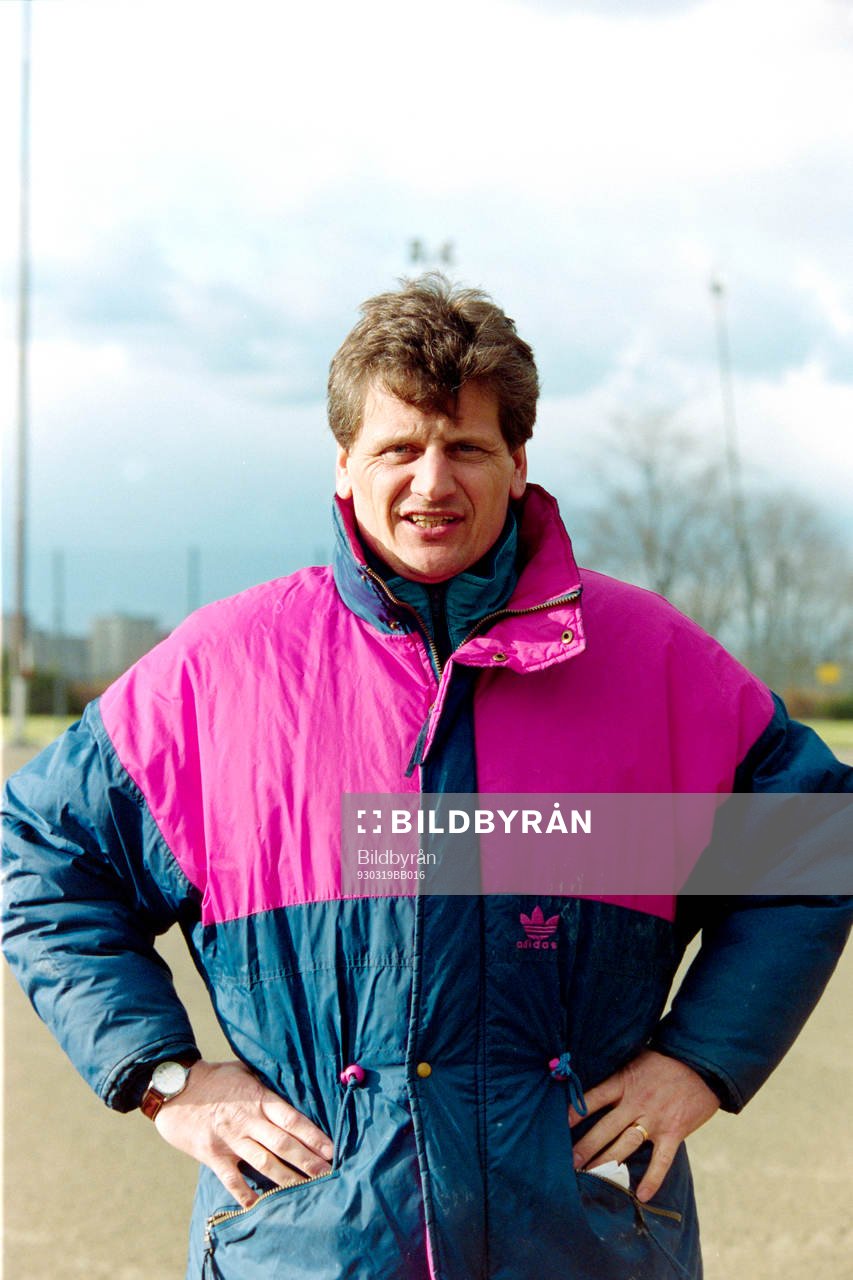 Fotboll, Div 1 norra, Djurgården, förhands: Bo Petersson, tränare i Djurgården.
