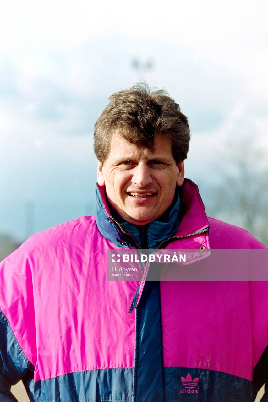 Fotboll, Div 1 norra, Djurgården, förhands: Bo Petersson, tränare i Djurgården.
