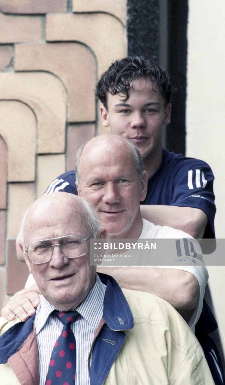 Stig Svensson, Tommy Svensson, förbundskapten och Joachim