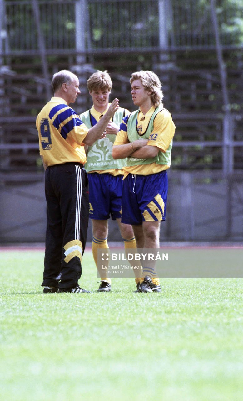 Tommy Svensson, förbundskapten, Stefan Schwarz och Tomas