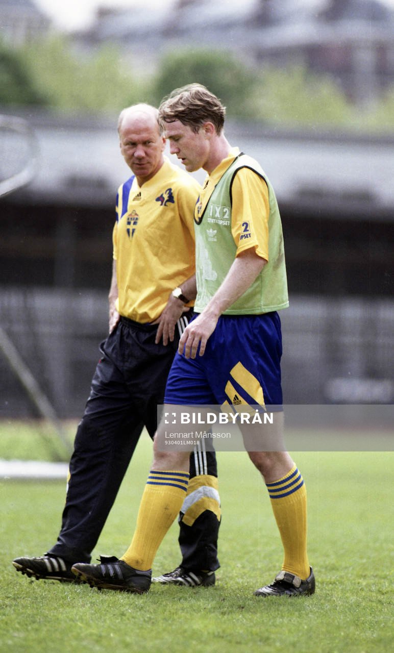 Tommy Svensson, förbundskapten och Jan Eriksson