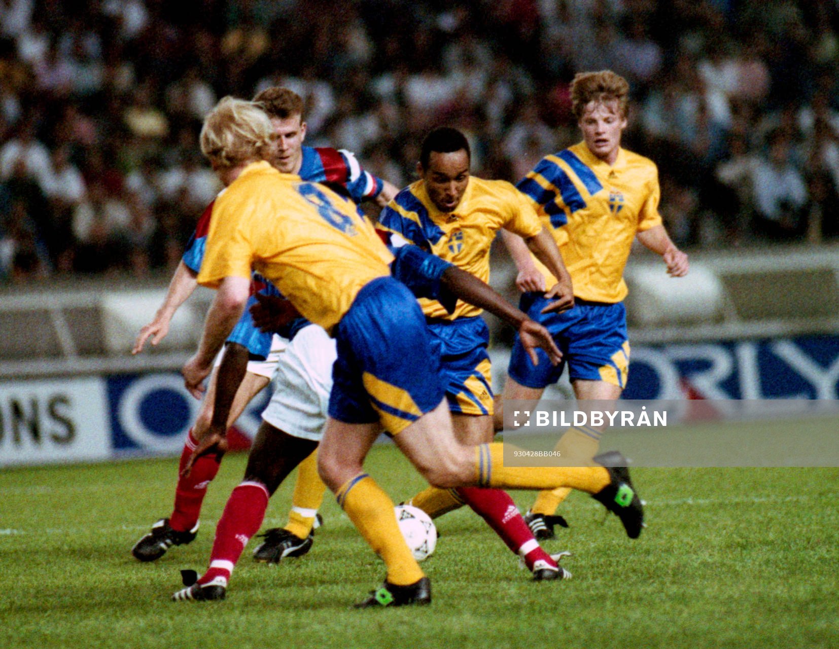 Marin Dahlin med bollen