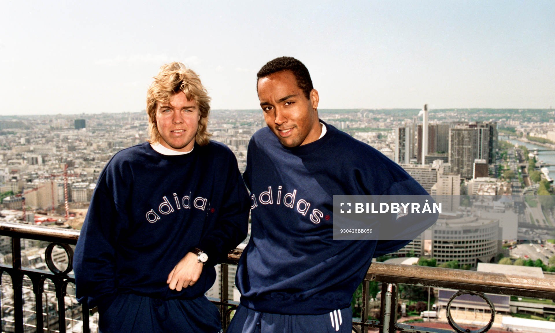 Martin Dahlin och Tomas Brolin besöker Eiffeltornet