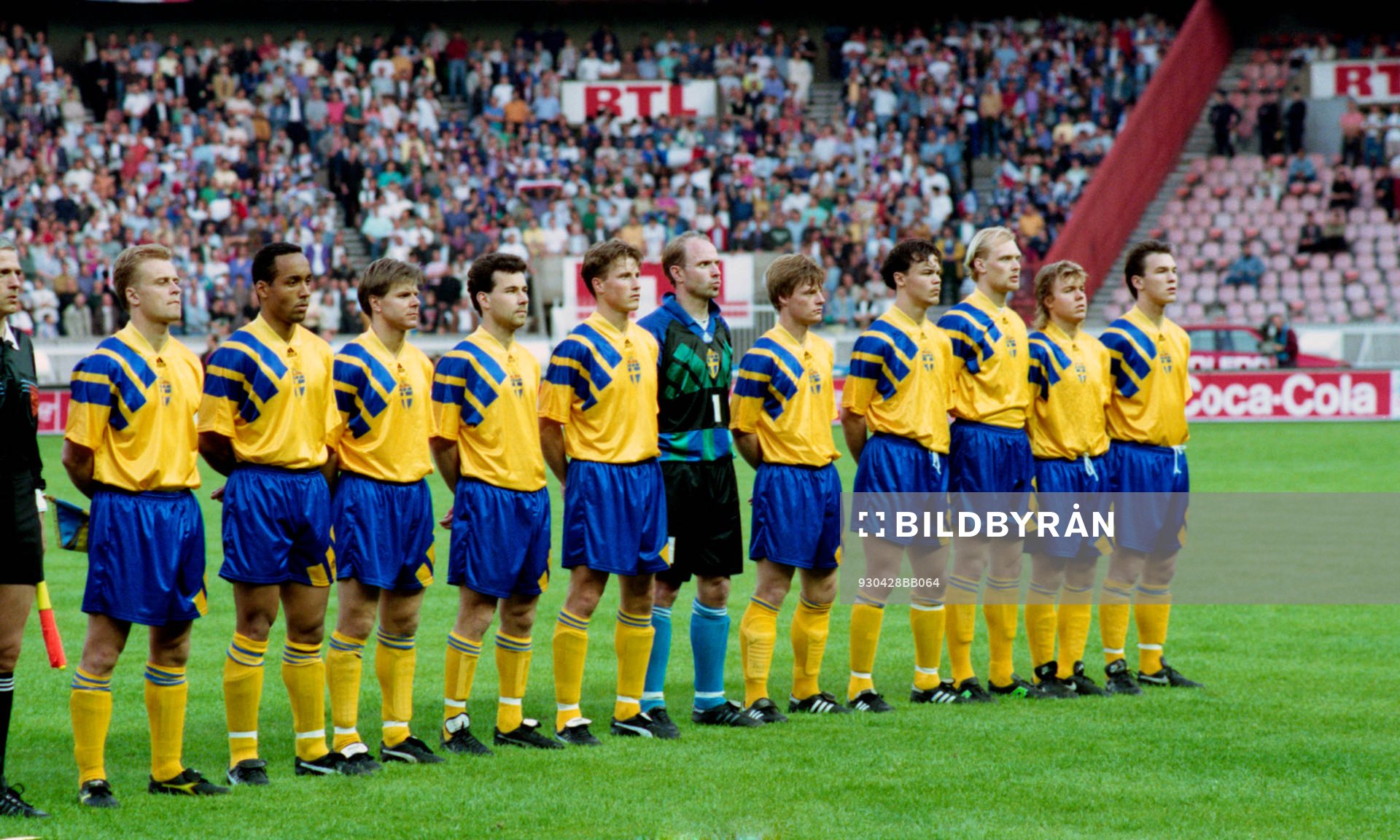 Fr. v: Jonas Thern, Martin Dahlin, Roland Nilsson, Stefan